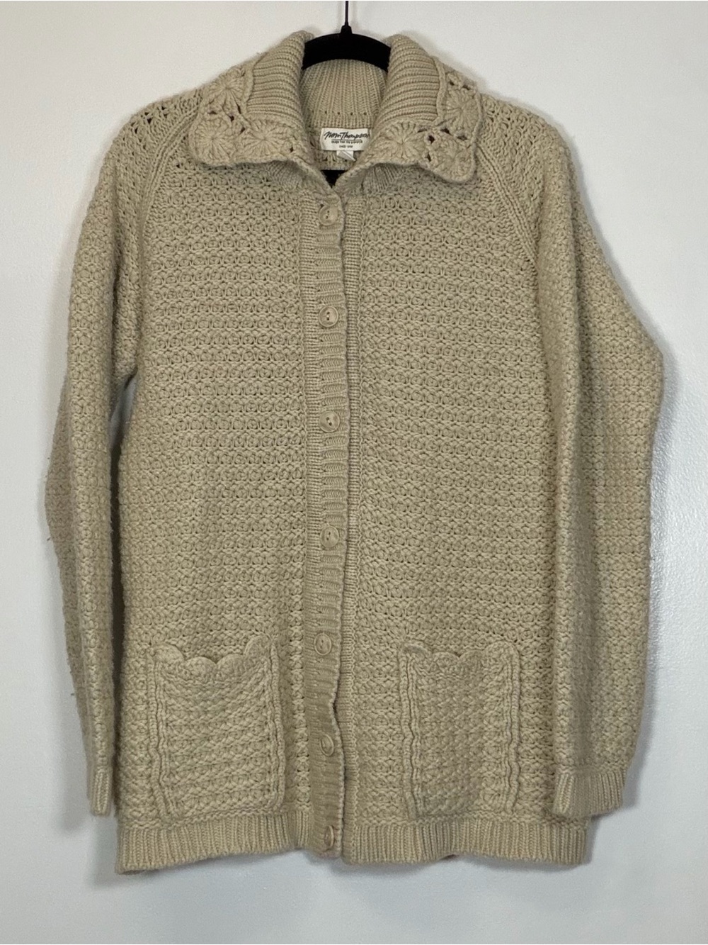 Norm Thompson Cream Chunky Knit Cardigan
